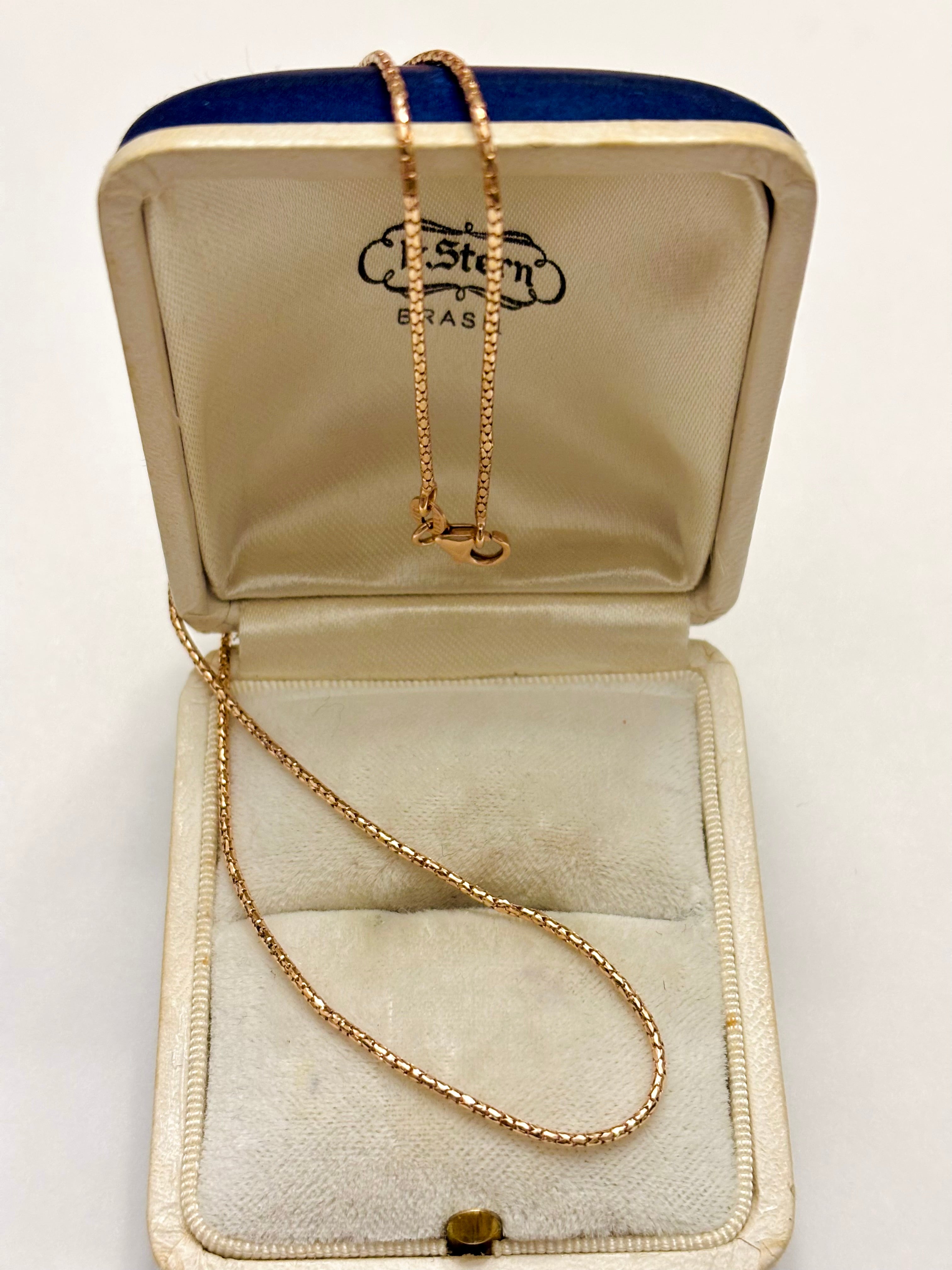 14k Rose Gold 18” necklace
