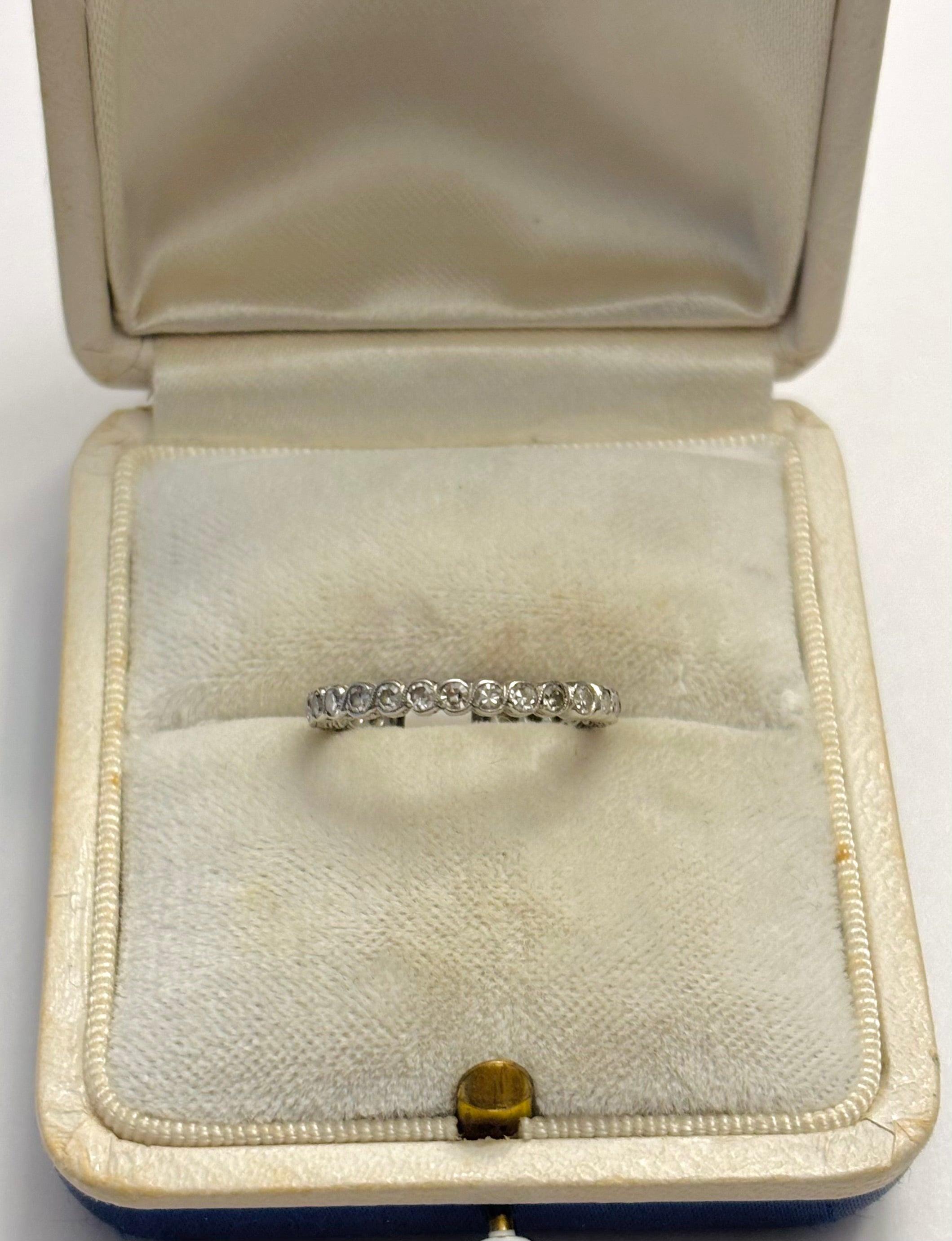Platinum Diamond Infinity Ring
