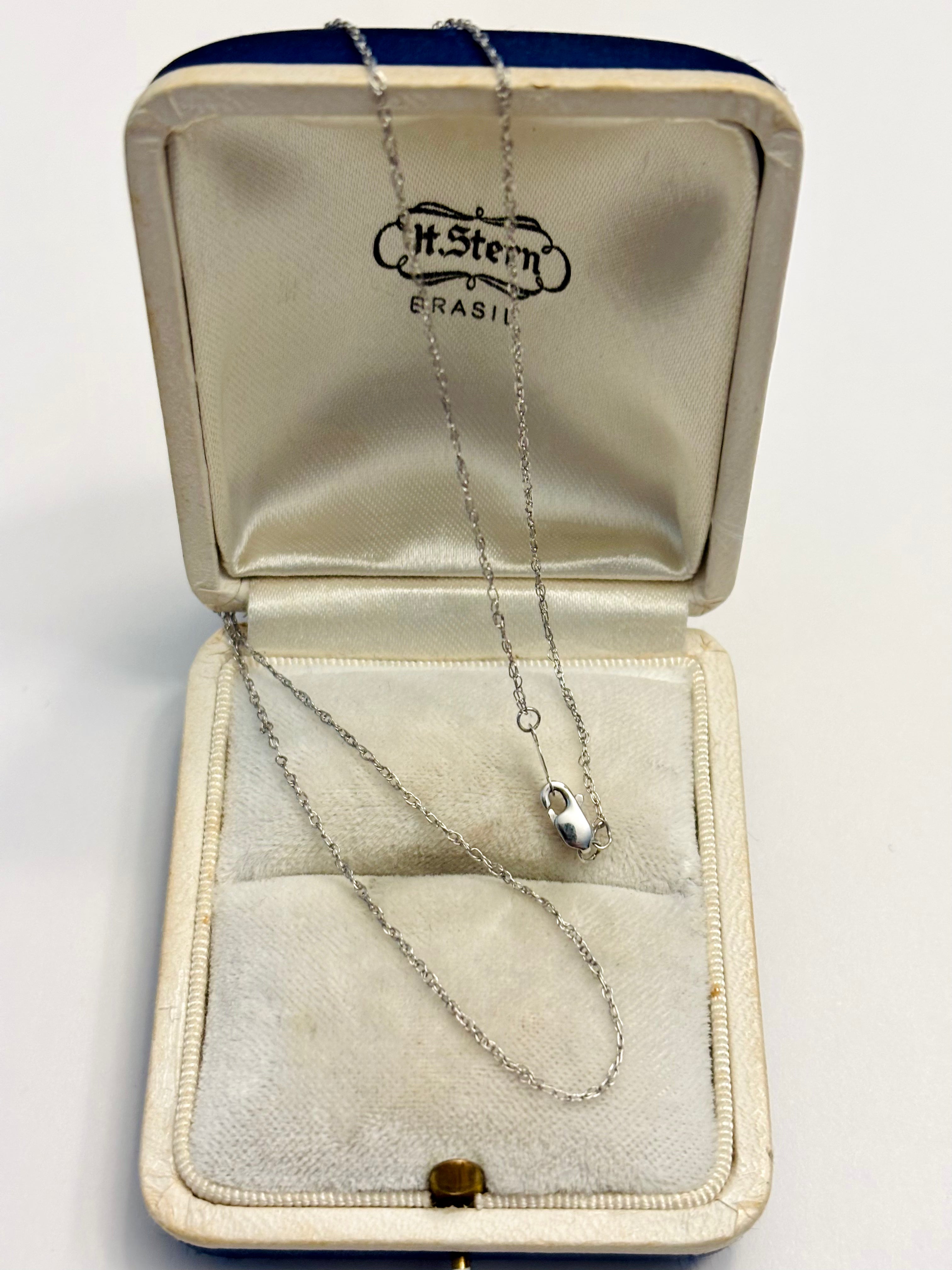 14k White Gold 19” necklace
