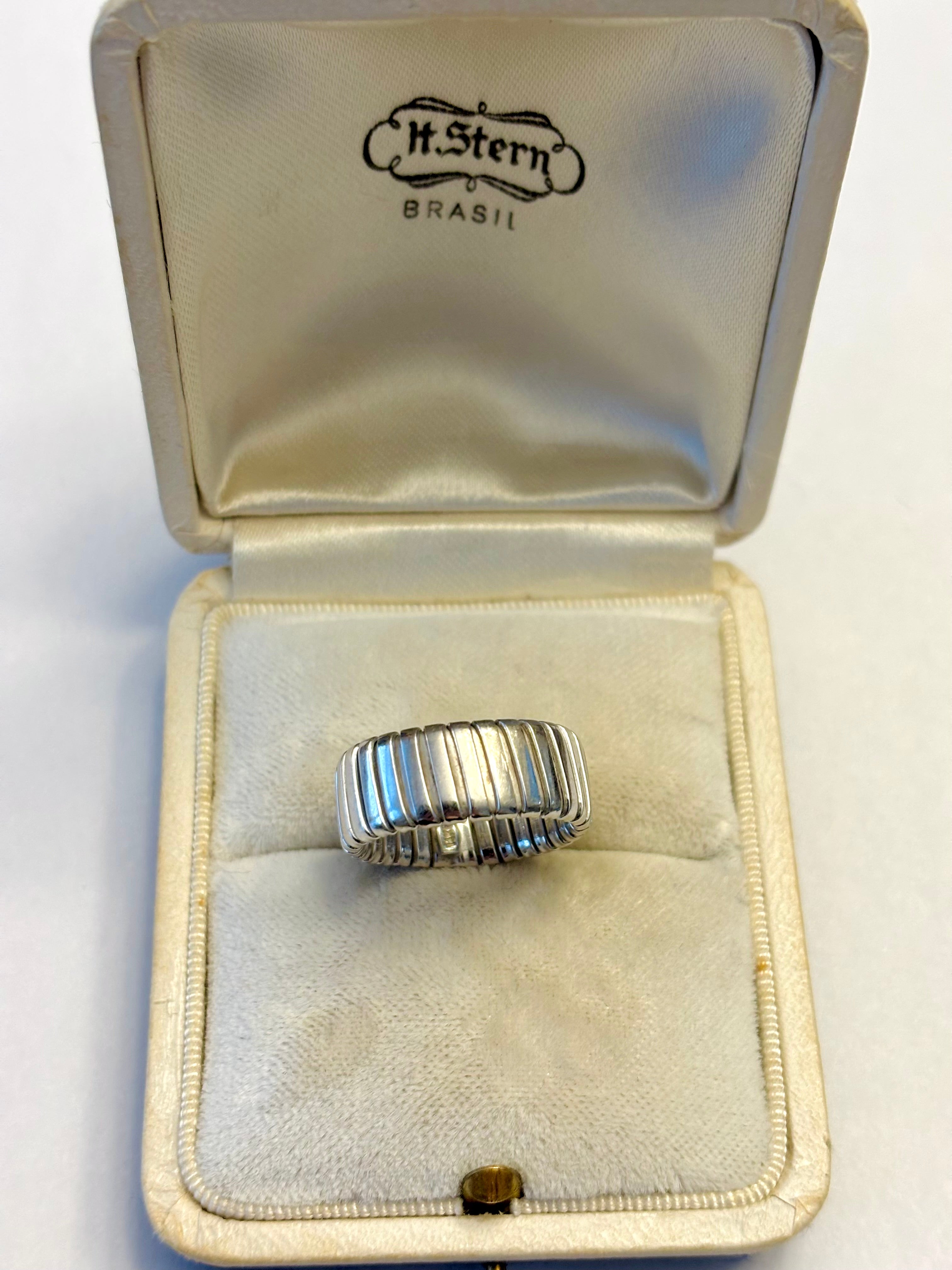 14k White Gold Flex Ring -4.5g