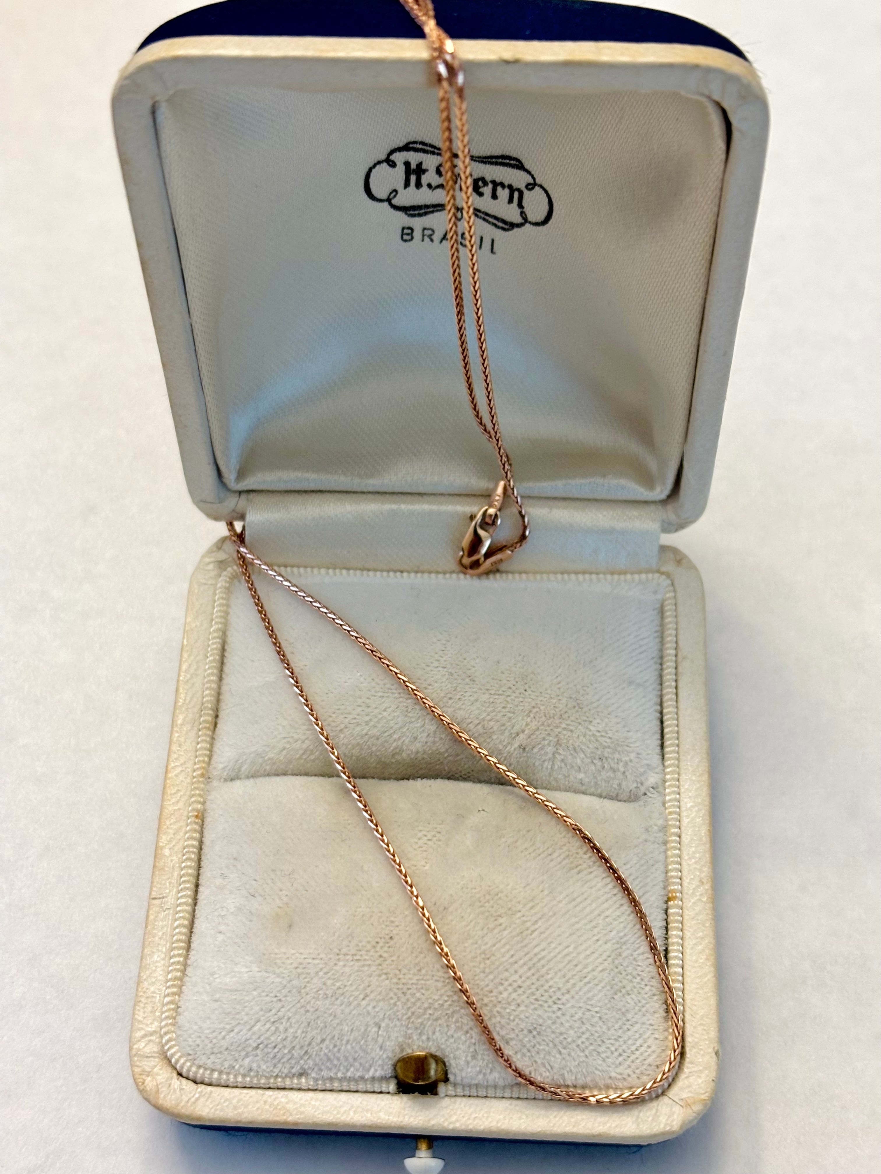 14k Rose Gold 20” necklace
